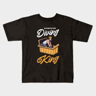 Dumpster diving king Kids T-Shirt